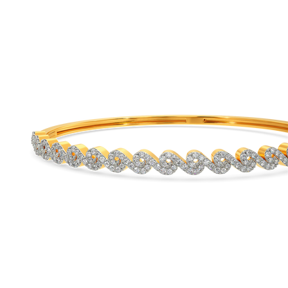 Swirling Elegance Diamond Bangles