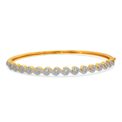 Swirling Elegance Diamond Bangles