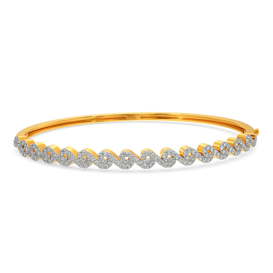 Swirling Elegance Diamond Bangles