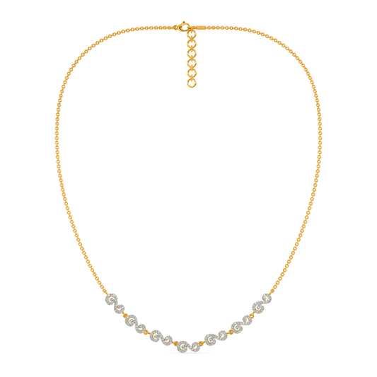 Swirling Elegance Diamond Necklaces