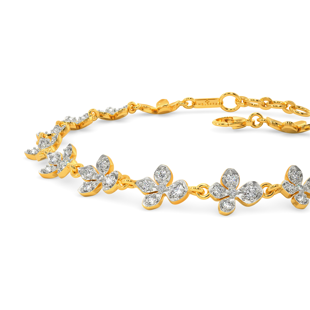 Dainty Lilac  Diamond Bracelets