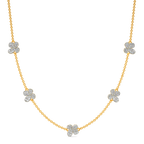 Dainty Lilac  Diamond Necklaces