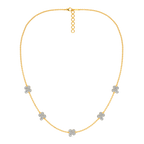 Dainty Lilac  Diamond Necklaces