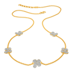 Dainty Lilac  Diamond Necklaces