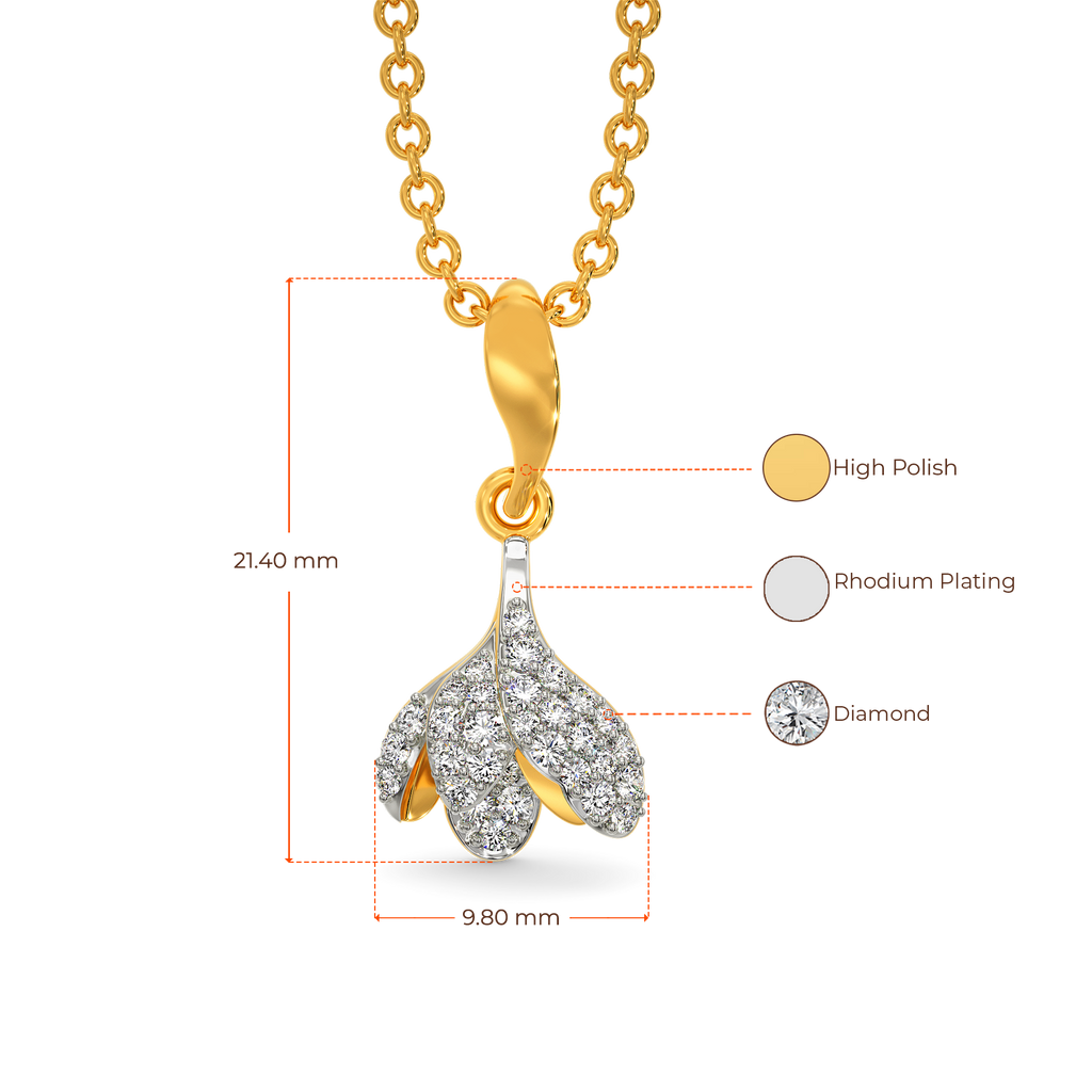Whispering Lilac Diamond Pendants