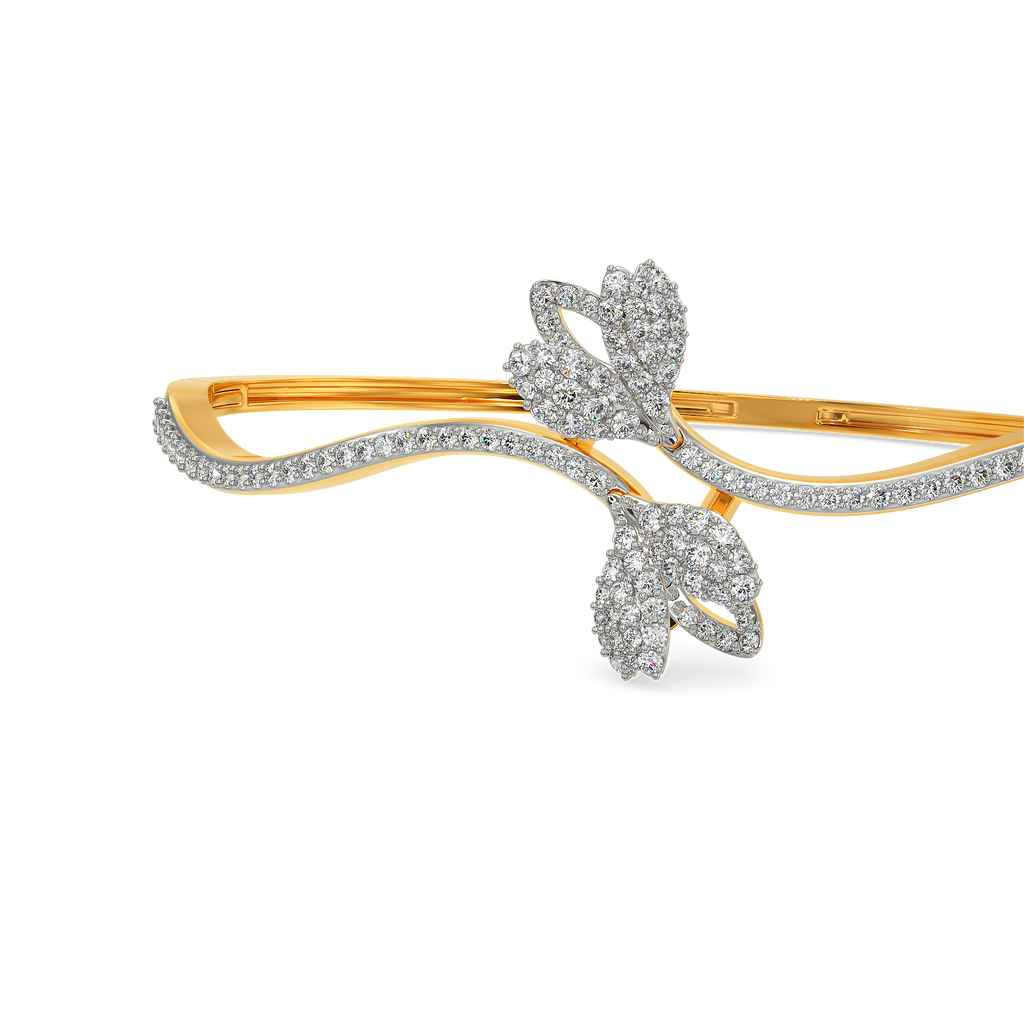 Touch of Lilac Diamond Bangles