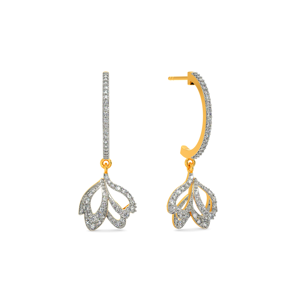 Touch of Lilac Diamond Earrings