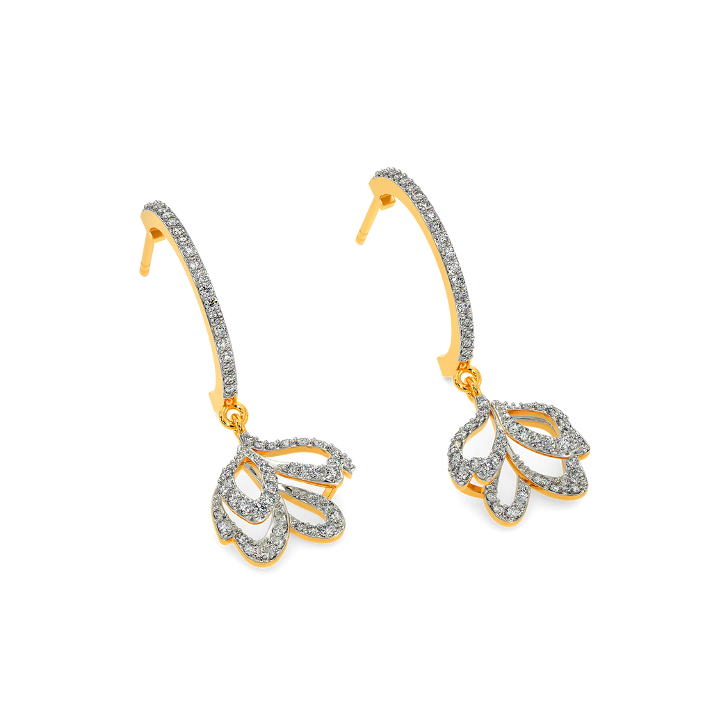 Touch of Lilac Diamond Earrings