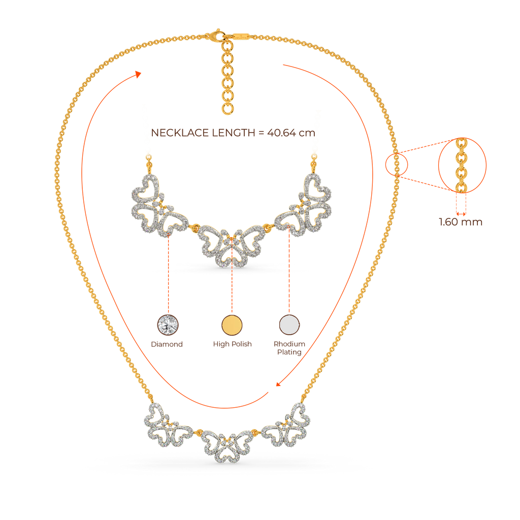 Sunset Sparkle Diamond Necklaces