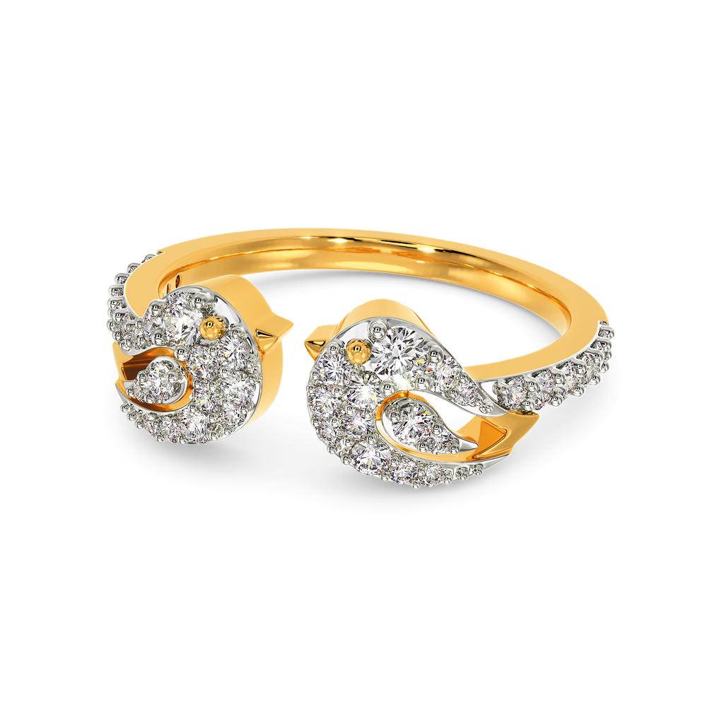 Cradled in Love Diamond Rings