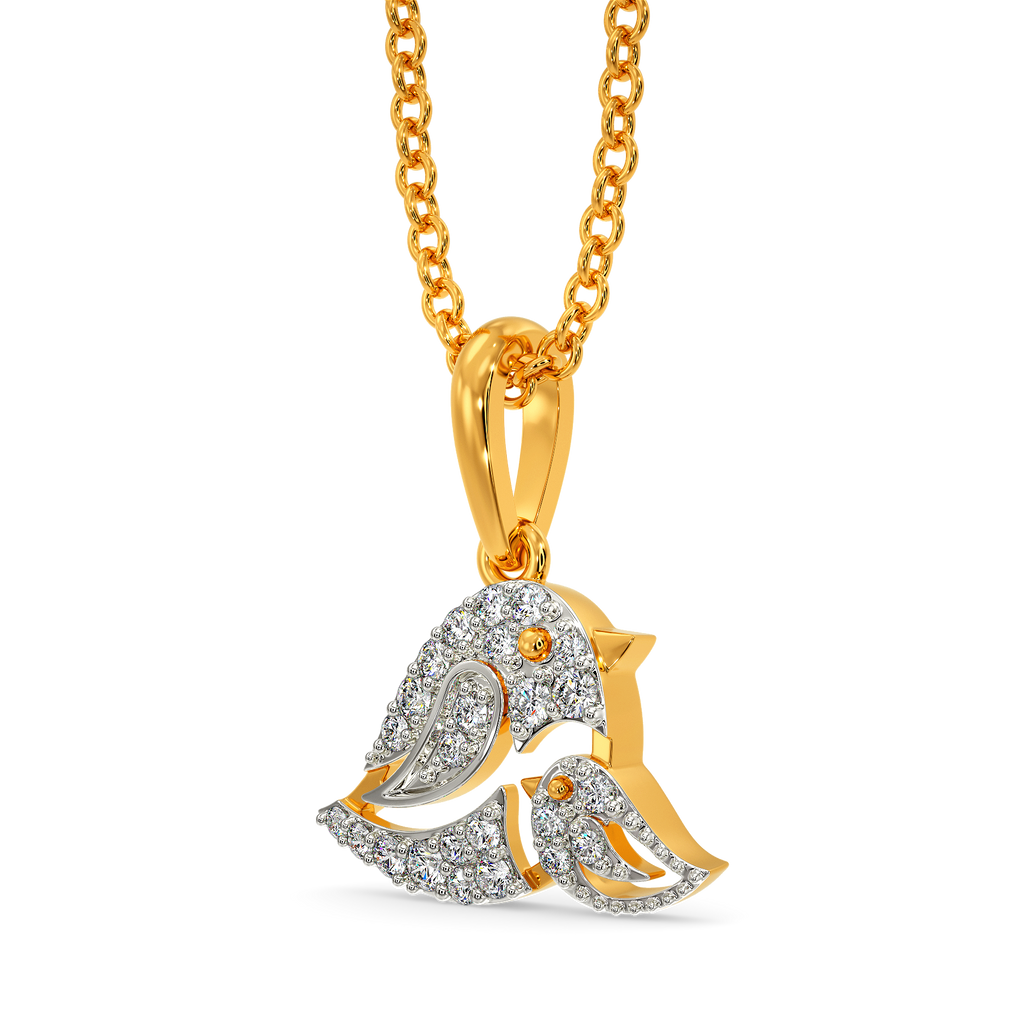 Cradled in Love Diamond Pendants