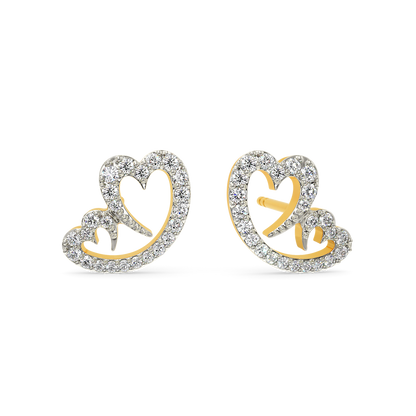 Mama's Hearbeat Diamond Earrings