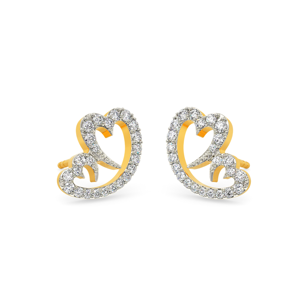 Mama's Hearbeat Diamond Earrings