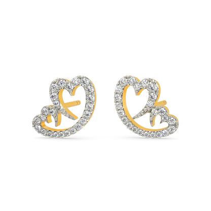Mama's Hearbeat Diamond Earrings