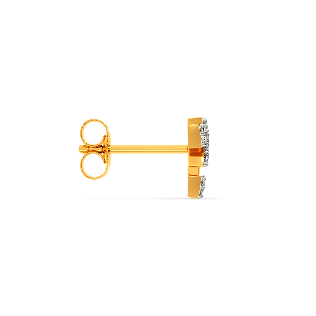 Modern Minimalist Diamond Earrings