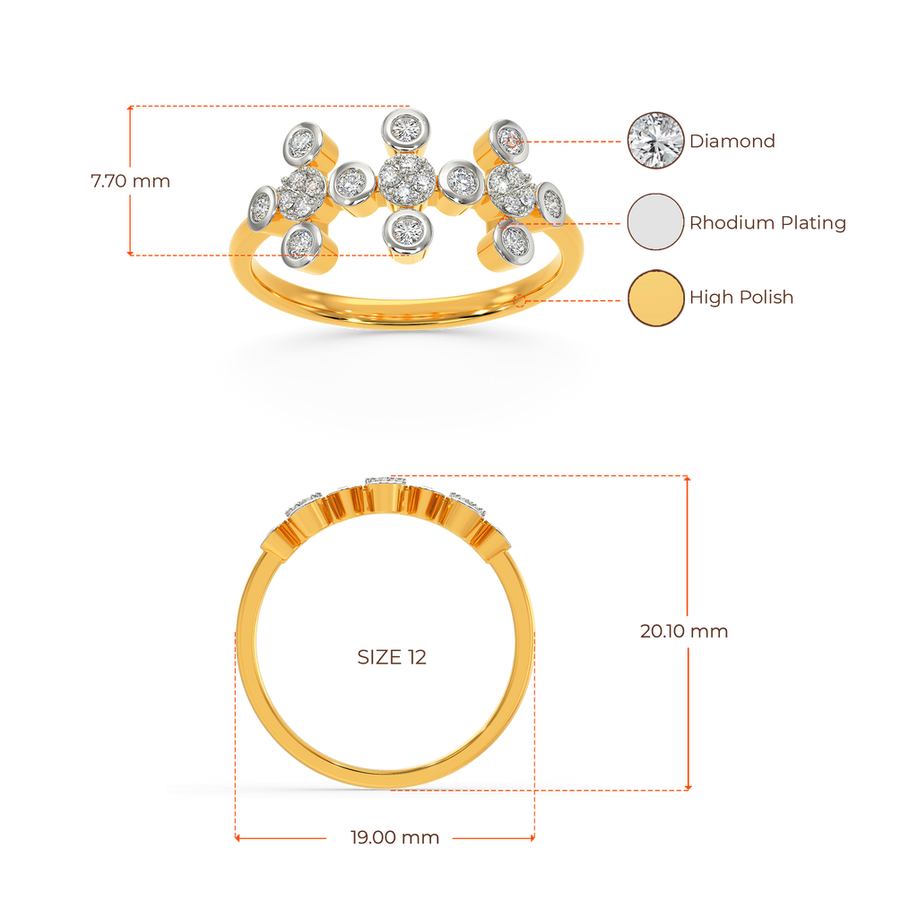 Nineties Charm Diamond Rings