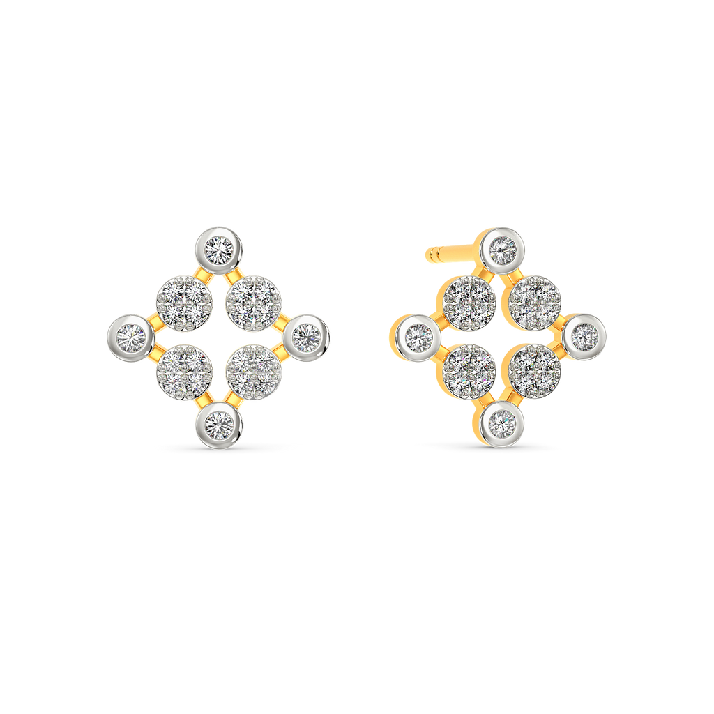 Nineties Charm Diamond Earrings
