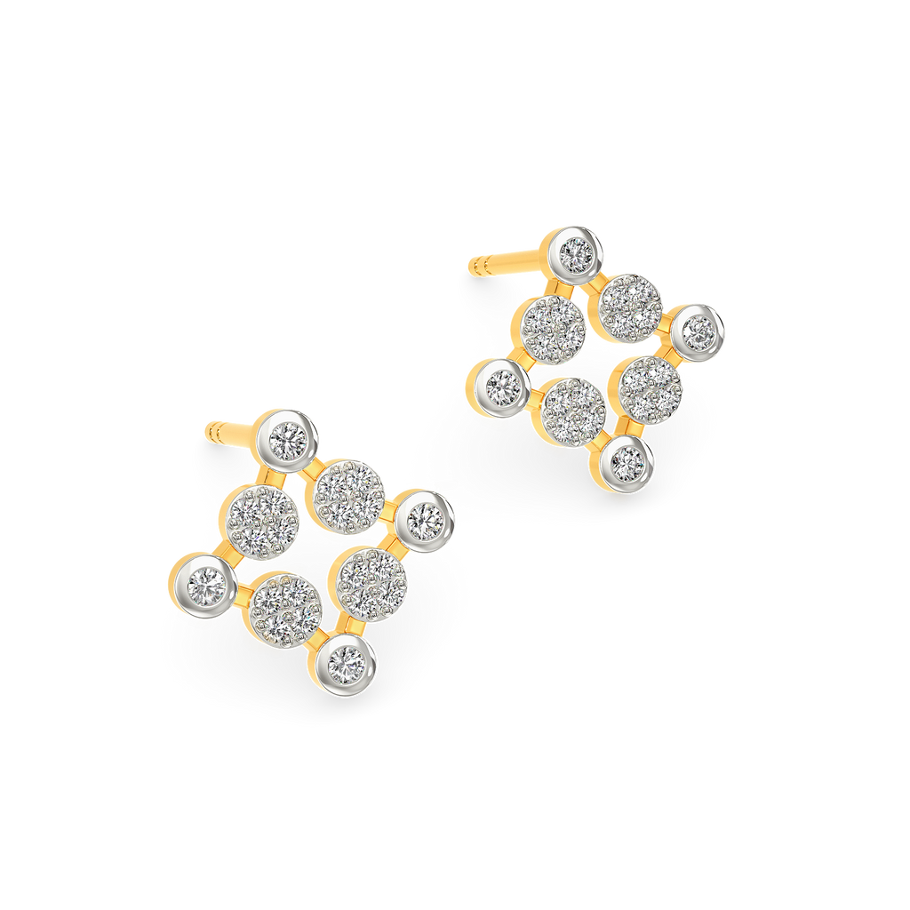 Nineties Charm Diamond Earrings