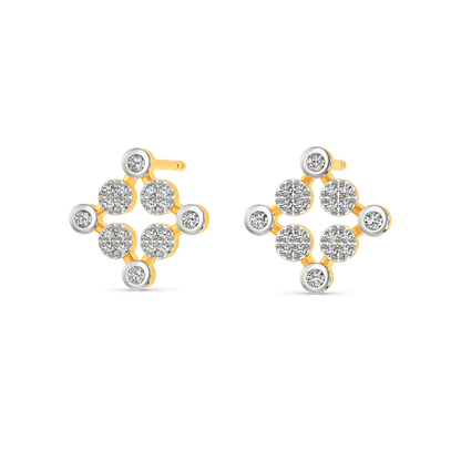 Nineties Charm Diamond Earrings
