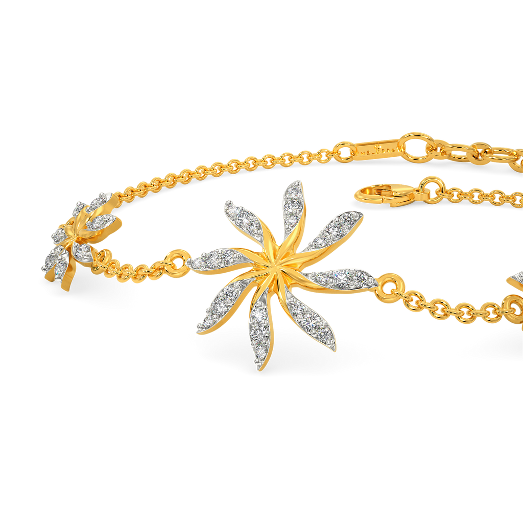 Ruffle Flair Diamond Bracelets