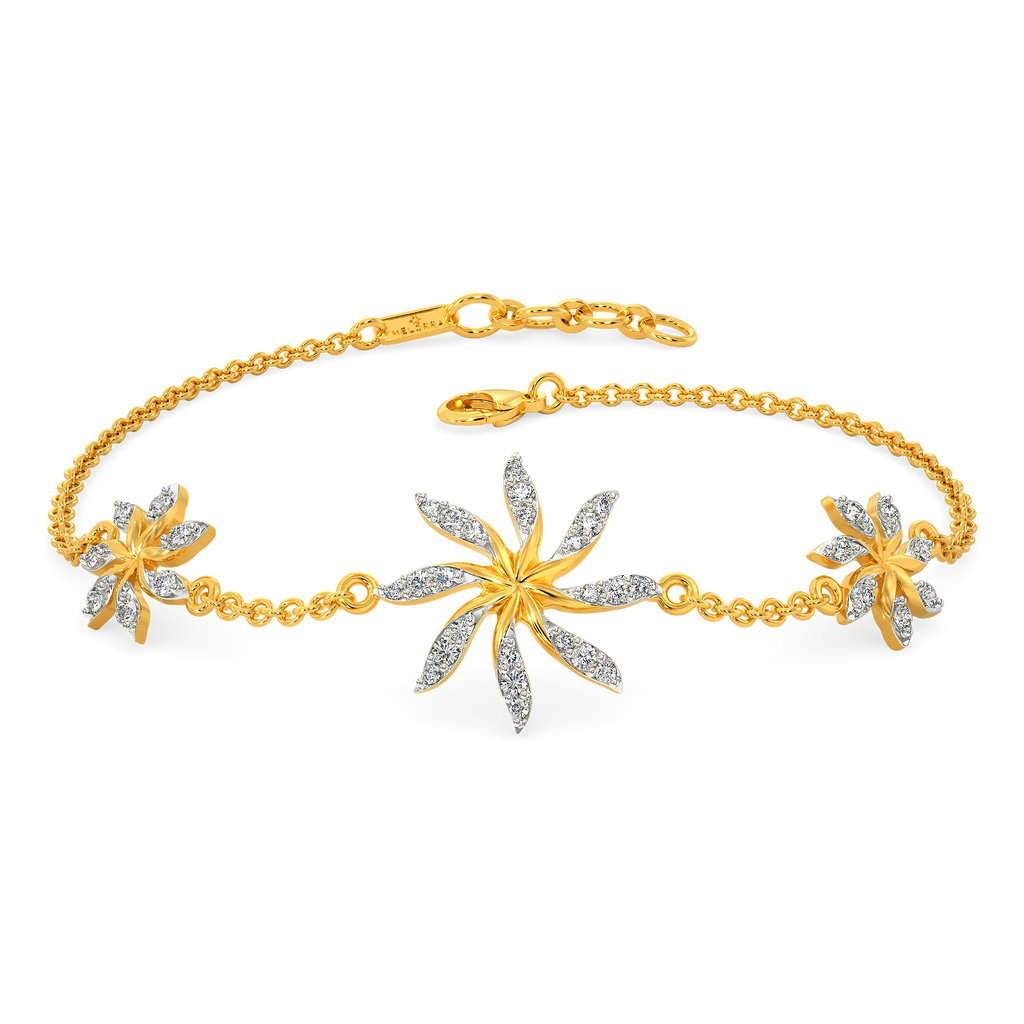 Ruffle Flair Diamond Bracelets