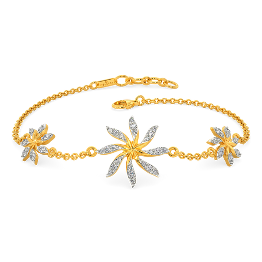 Ruffle Flair Diamond Bracelets