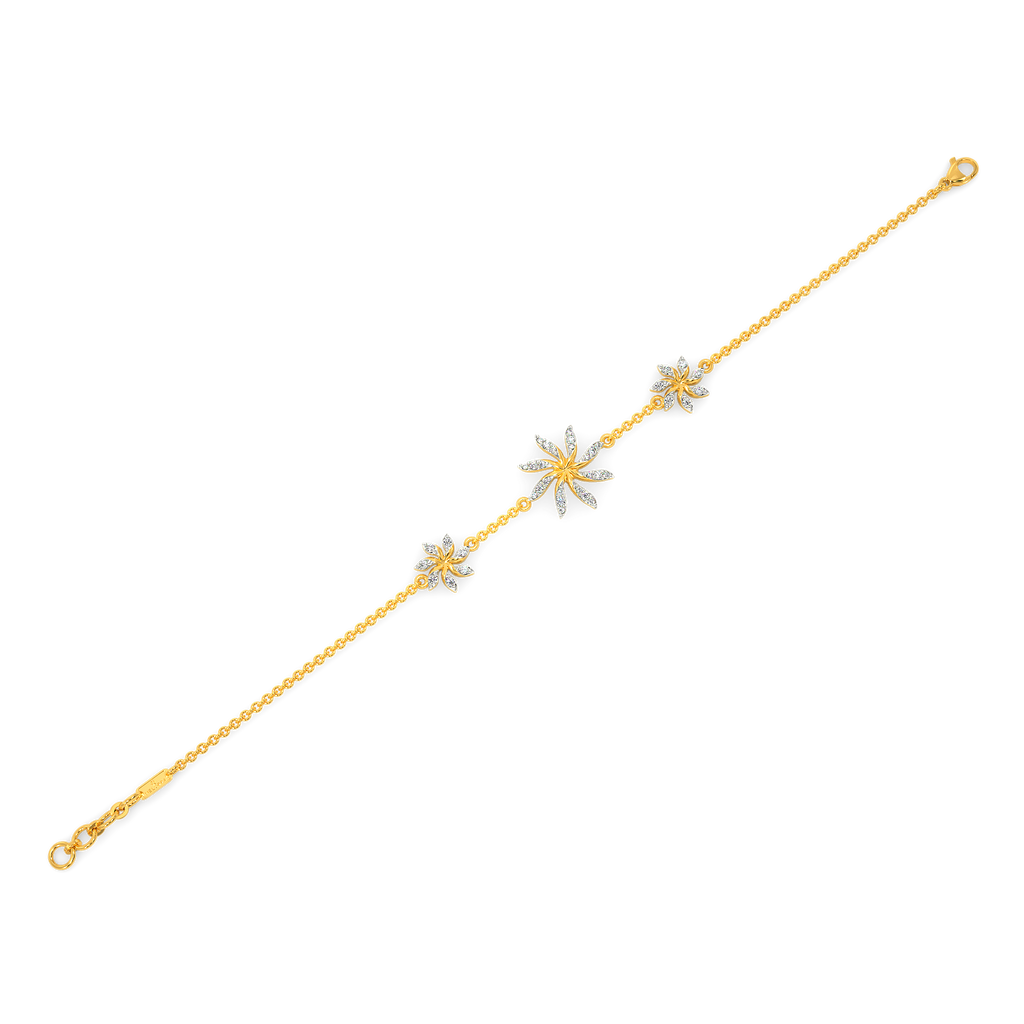Ruffle Flair Diamond Bracelets