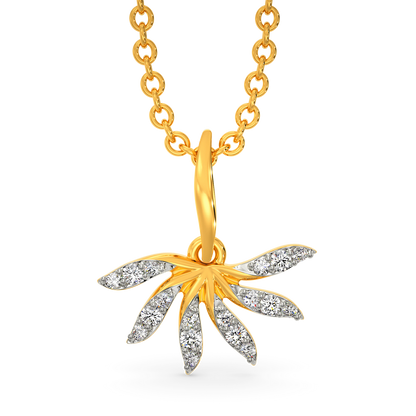 Ruffle Flair Diamond Pendants