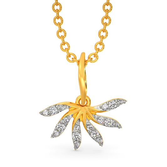 Ruffle Flair Diamond Pendants