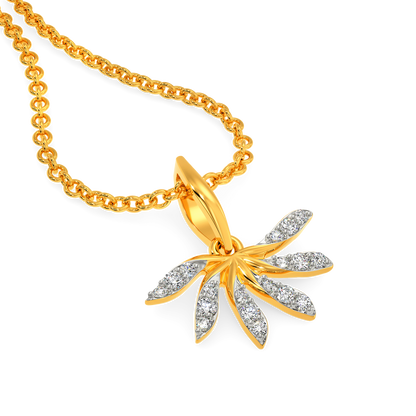 Ruffle Flair Diamond Pendants