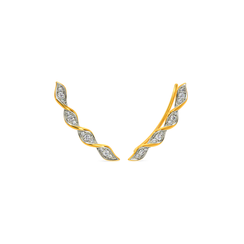 Ruffle Romance Diamond Earrings