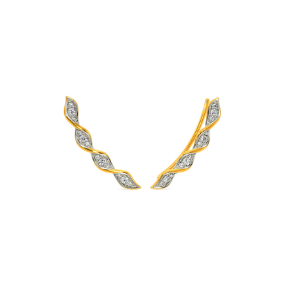 Ruffle Romance Diamond Earrings