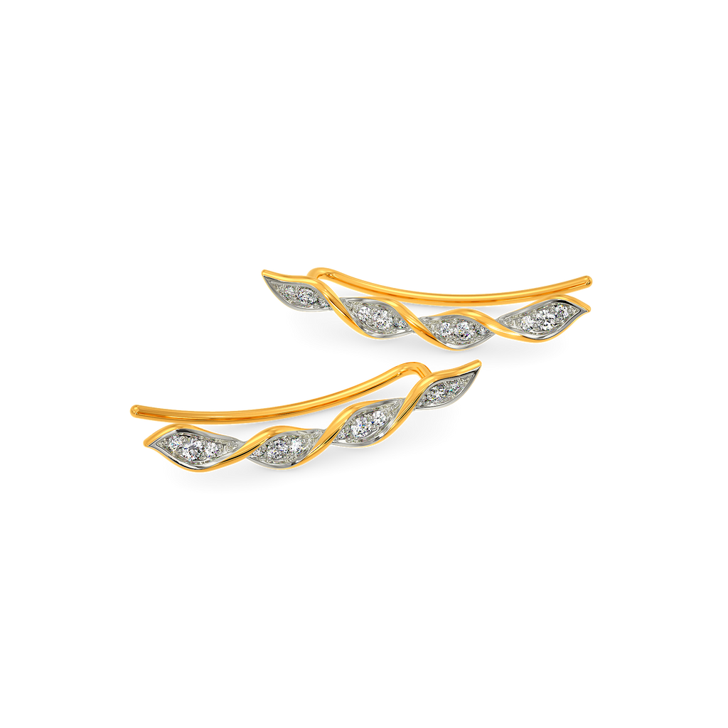 Ruffle Romance Diamond Earrings