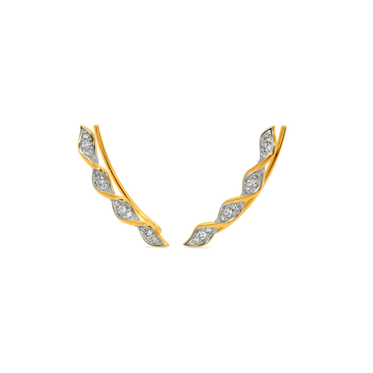 Ruffle Romance Diamond Earrings