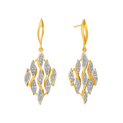 Ruffle Mania Diamond Earrings