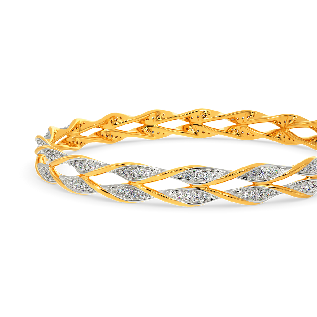 Ruffle Mania Diamond Bangles