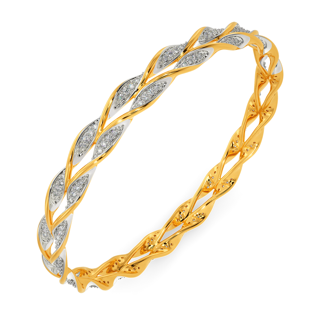 Ruffle Mania Diamond Bangles