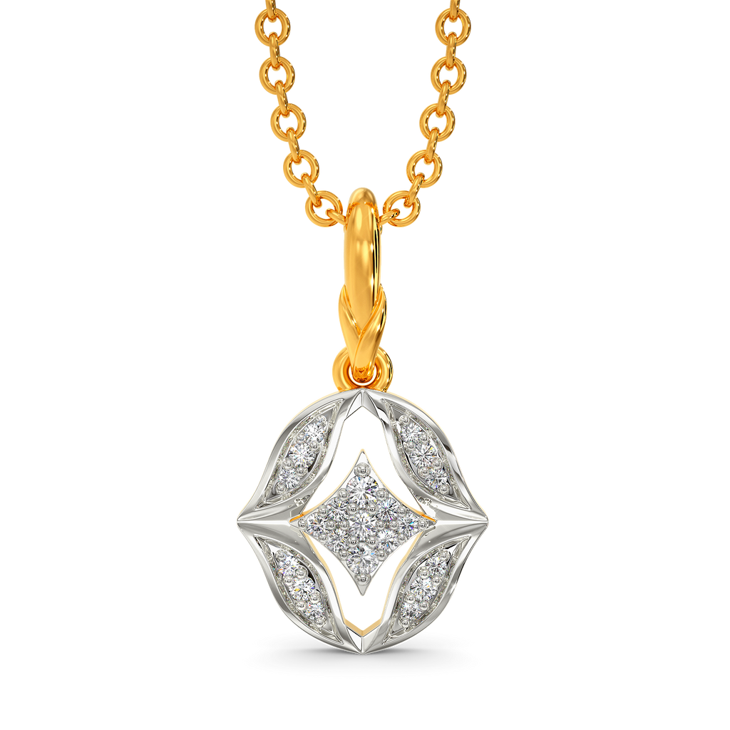 Ruffle Mood Diamond Pendants