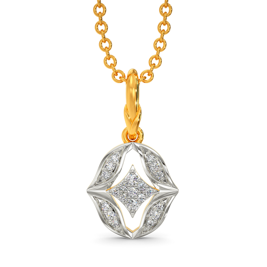 Ruffle Mood Diamond Pendants