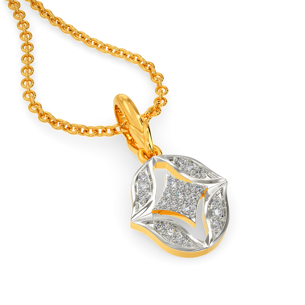 Ruffle Mood Diamond Pendants