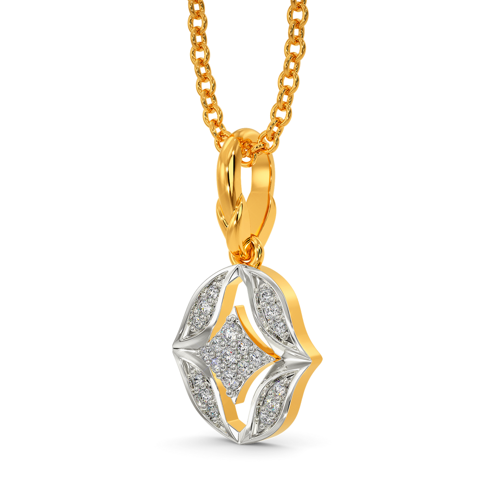 Ruffle Mood Diamond Pendants