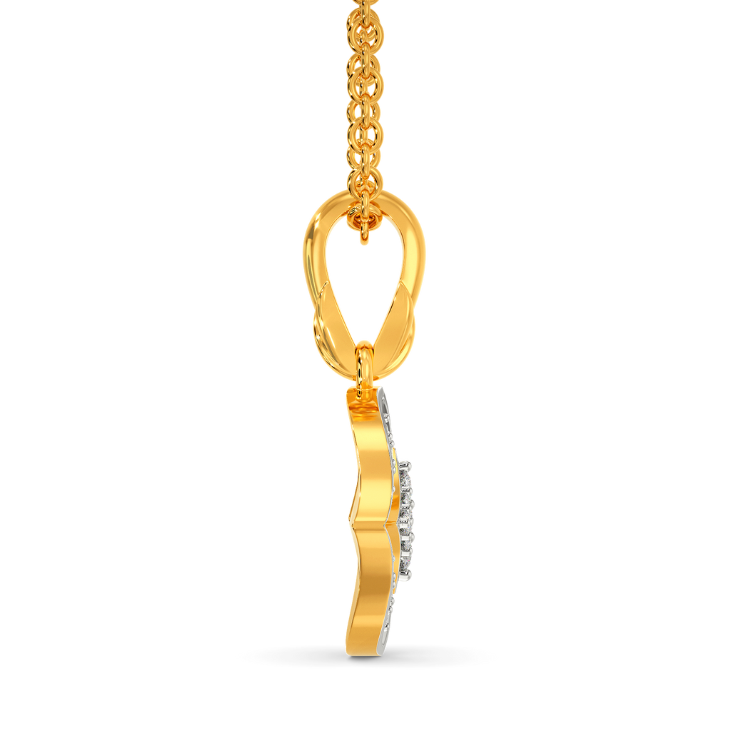 Ruffle Mood Diamond Pendants