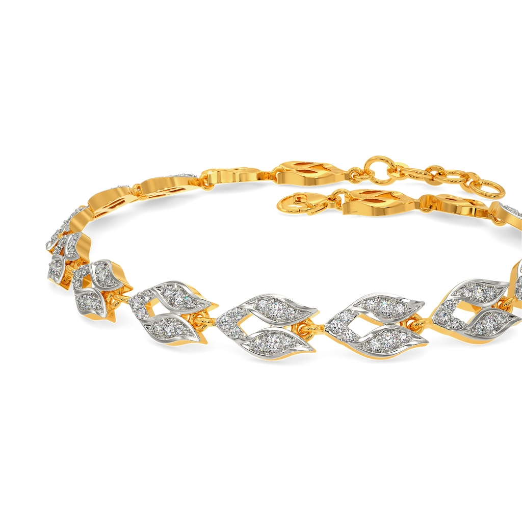 Ruffle Sheer Diamond Bracelets