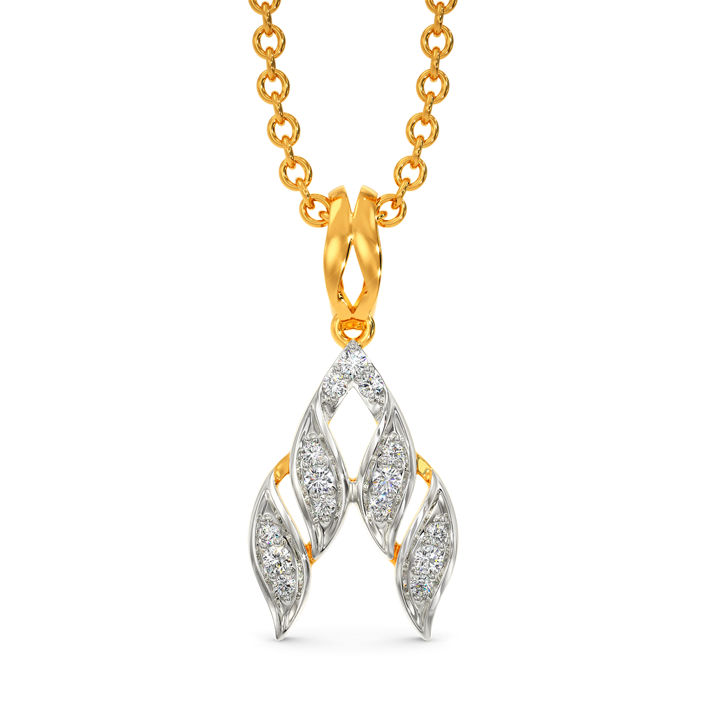 Ruffle Sheer Diamond Pendants