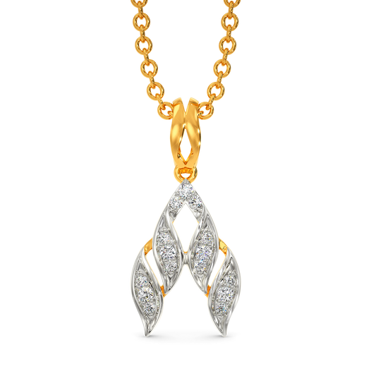 Ruffle Sheer Diamond Pendants