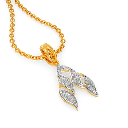 Ruffle Sheer Diamond Pendants