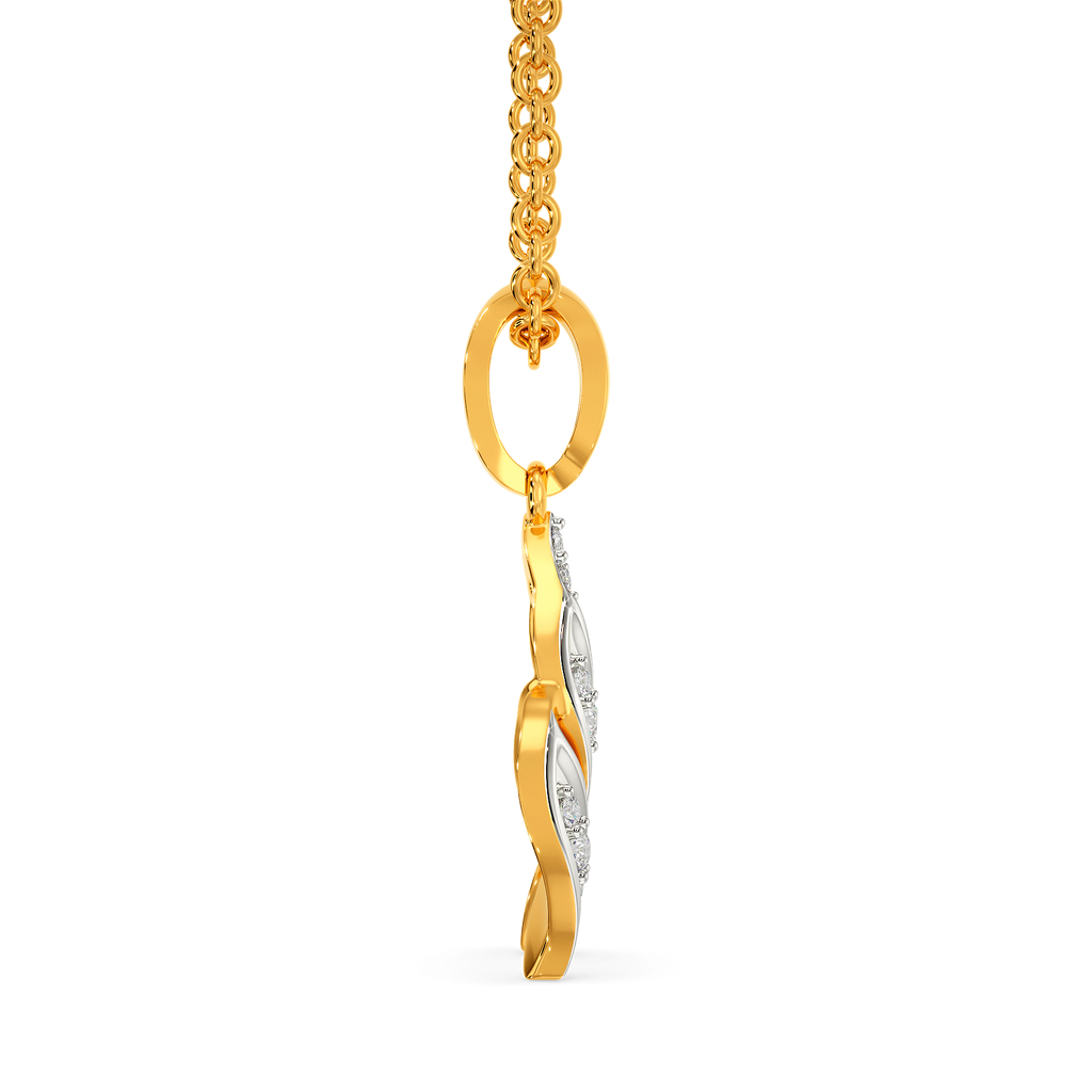 Ruffle Sheer Diamond Pendants