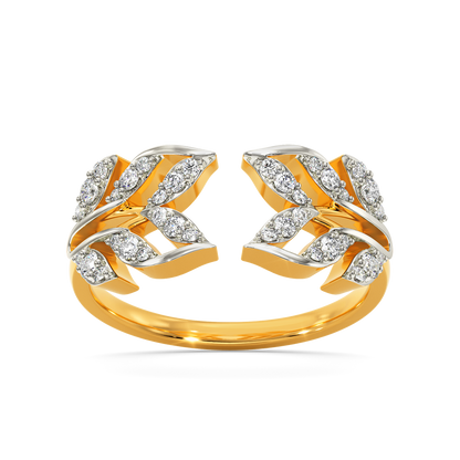 Ruffle Fling Diamond Rings