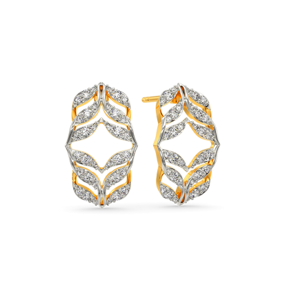 Ruffle Fling Diamond Earrings