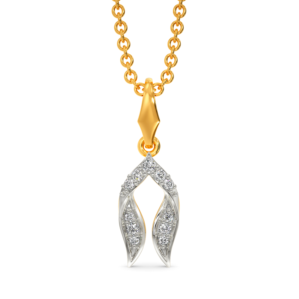 Ruffle Fling Diamond Pendants